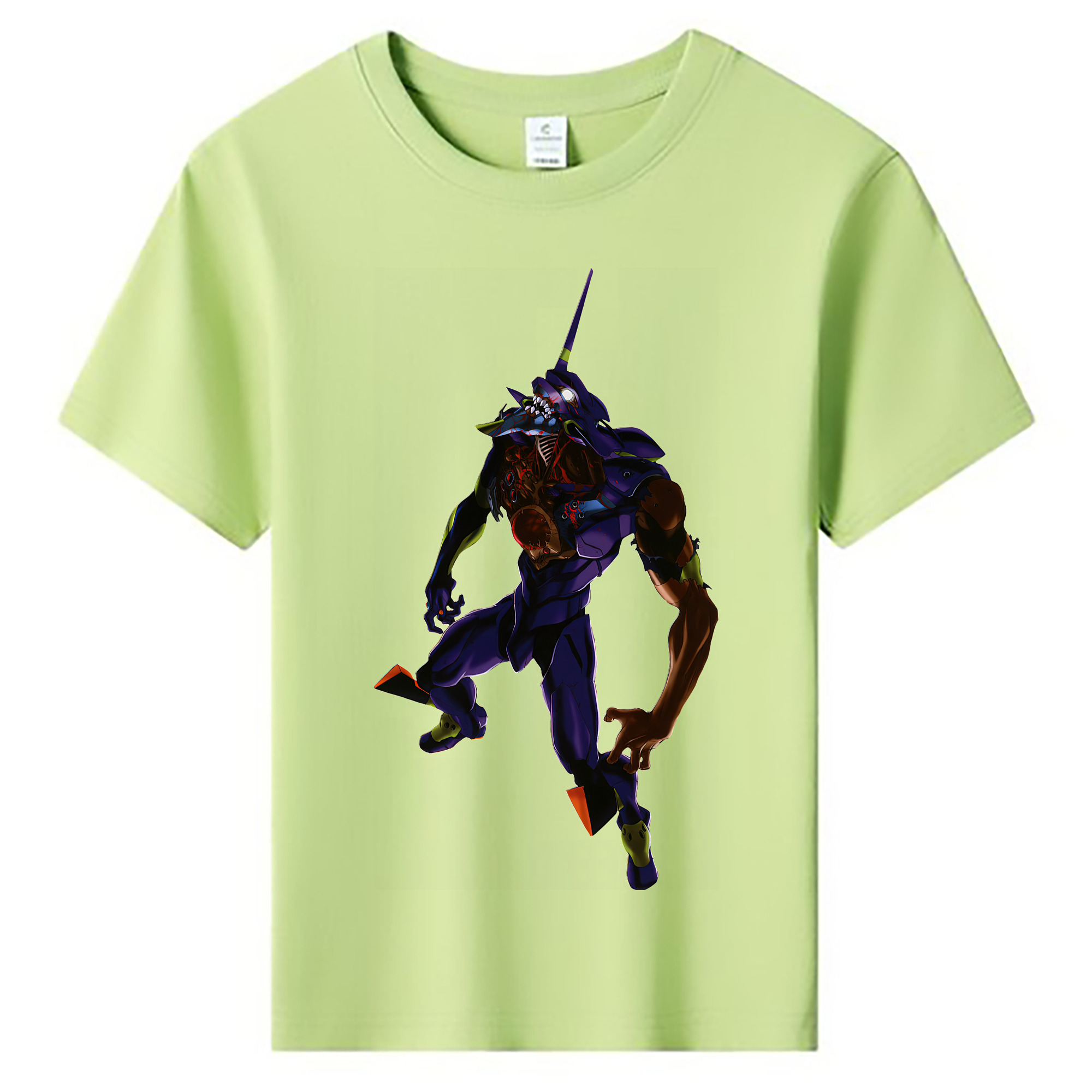 （画像用） EVA 新世紀エヴァンゲリオン 綿100％キッズTシャツ（フロントプリント）